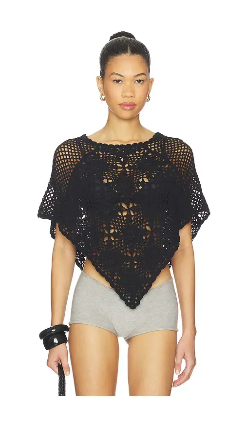 Frankies Bikinis Sophie Crochet Poncho