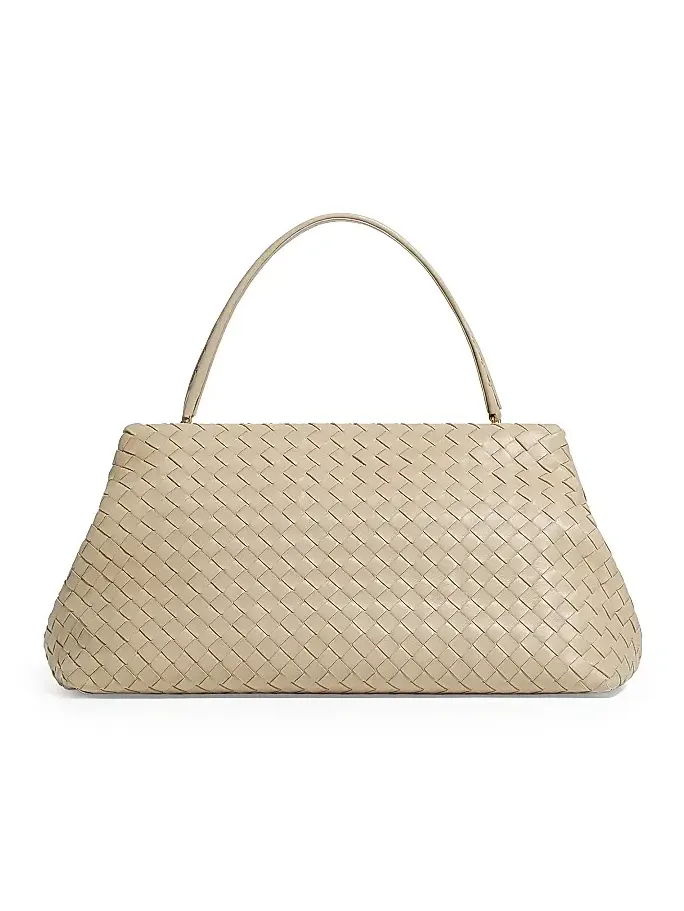 Women's 1998 Intrecciato Leather Top Handle Frame Bag