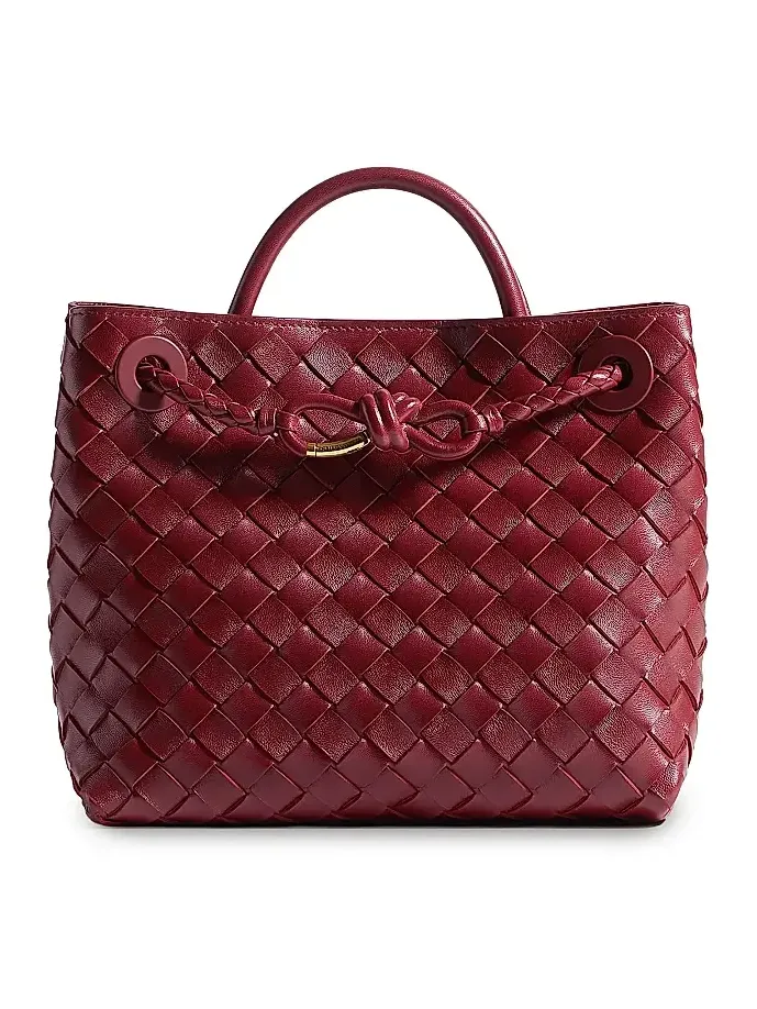 Women's Andiamo Small Intrecciato Leather Tote Bag Women's Andiamo Small Intrecciato Leather Tote Bag