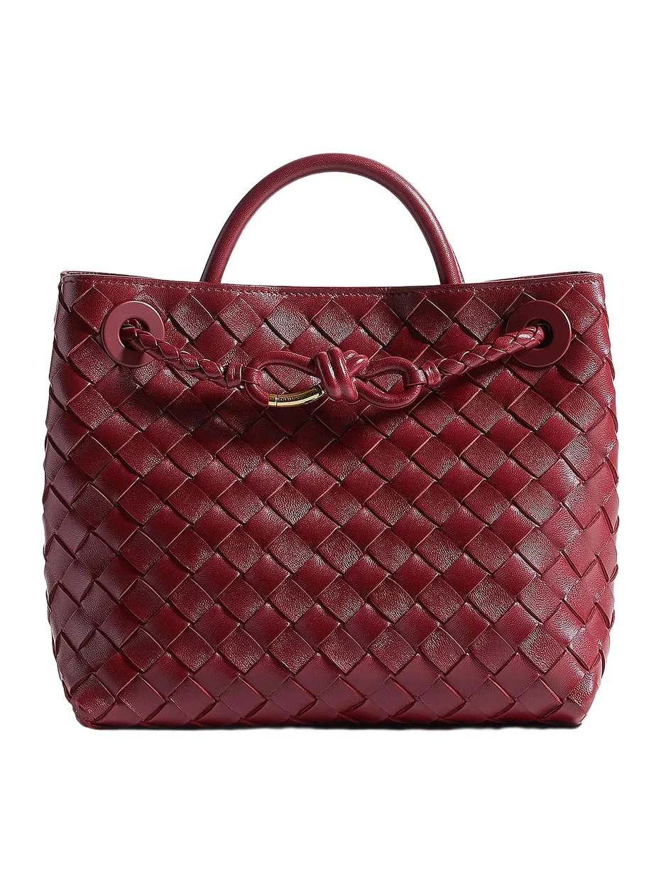 Women's Andiamo Small Intrecciato Leather Tote Bag