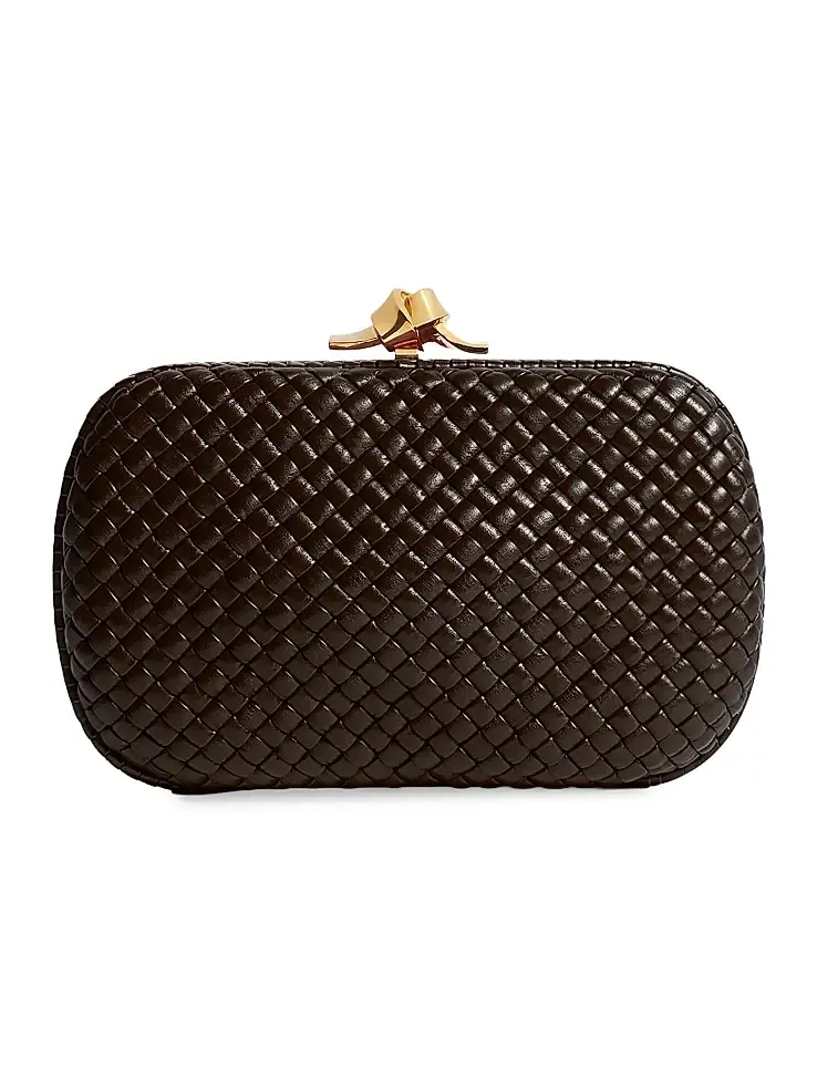 Women's Tosca Knot Intrecciato Leather Minaudière Women's Tosca Knot Intrecciato Leather Minaudière