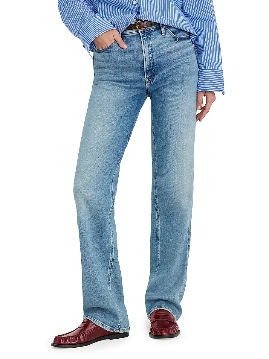 GOOD AMERICAN Women's Good True Straight Jeans | Thumbnail 3 GOOD AMERICAN Women's Good True Straight Jeans | Thumbnail 3