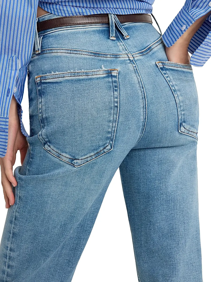 GOOD AMERICAN Women's Good True Straight Jeans | Thumbnail 7 GOOD AMERICAN Women's Good True Straight Jeans | Thumbnail 7