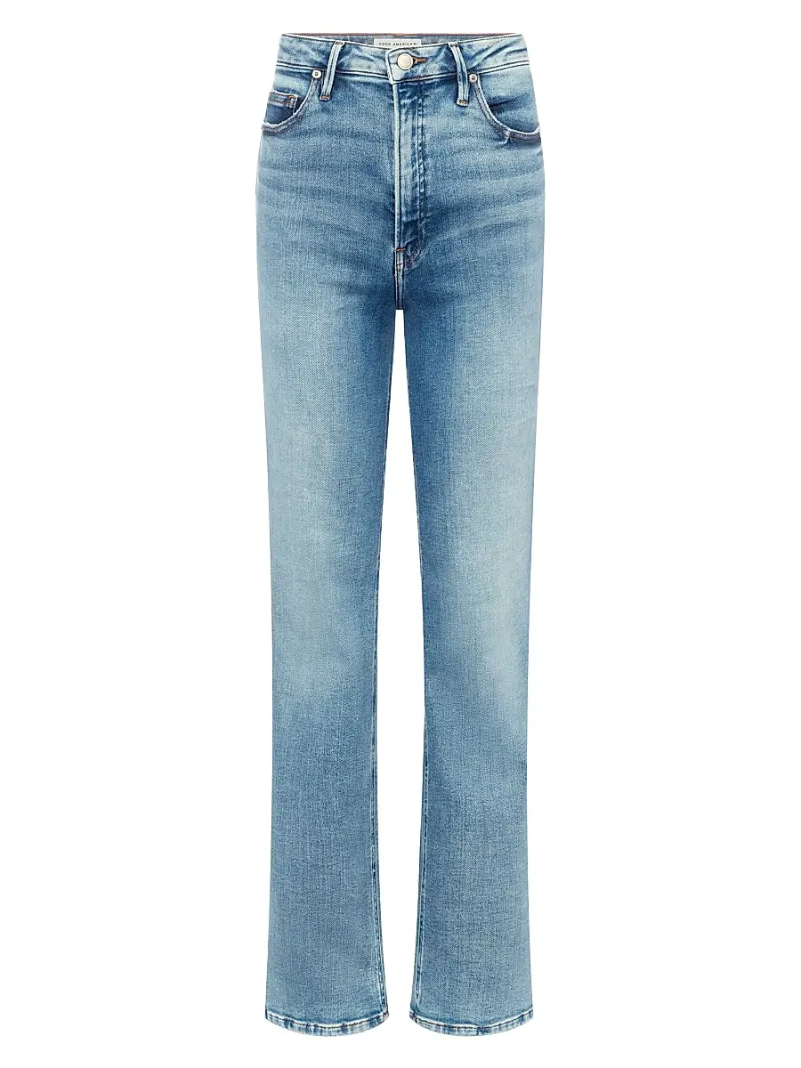 GOOD AMERICAN Women's Good True Straight Jeans