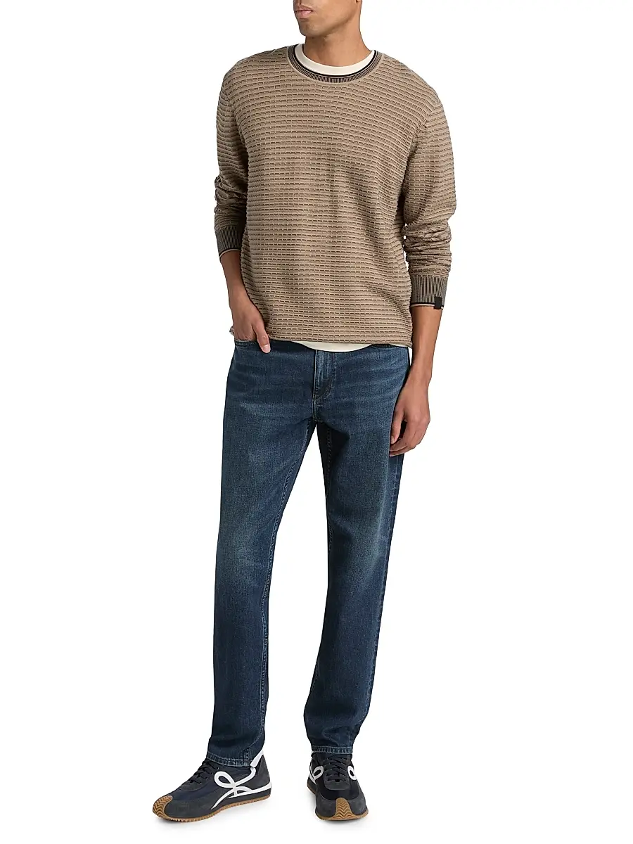 rag & bone Men's Harvey Striped Crewneck Sweater | Thumbnail 2 rag & bone Men's Harvey Striped Crewneck Sweater | Thumbnail 2