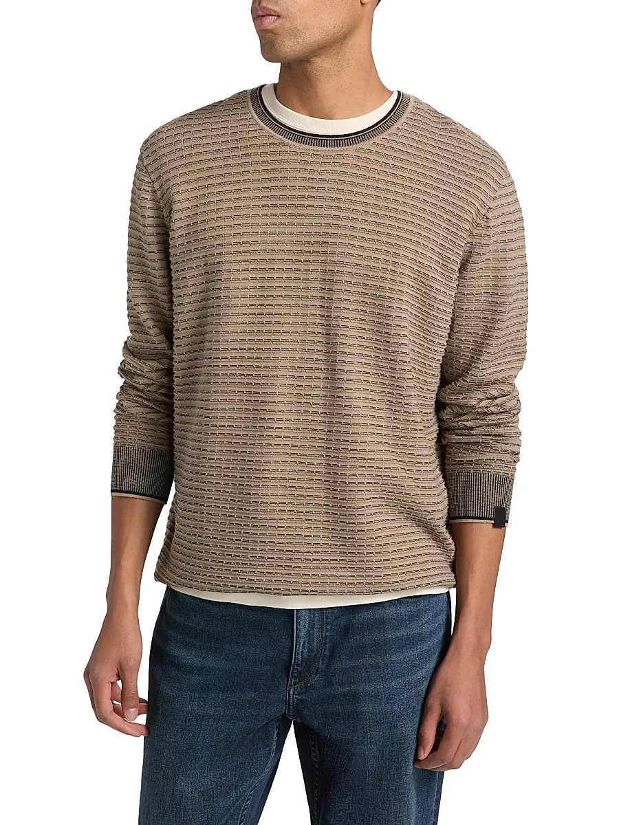 rag & bone Men's Harvey Striped Crewneck Sweater | Thumbnail 3 rag & bone Men's Harvey Striped Crewneck Sweater | Thumbnail 3