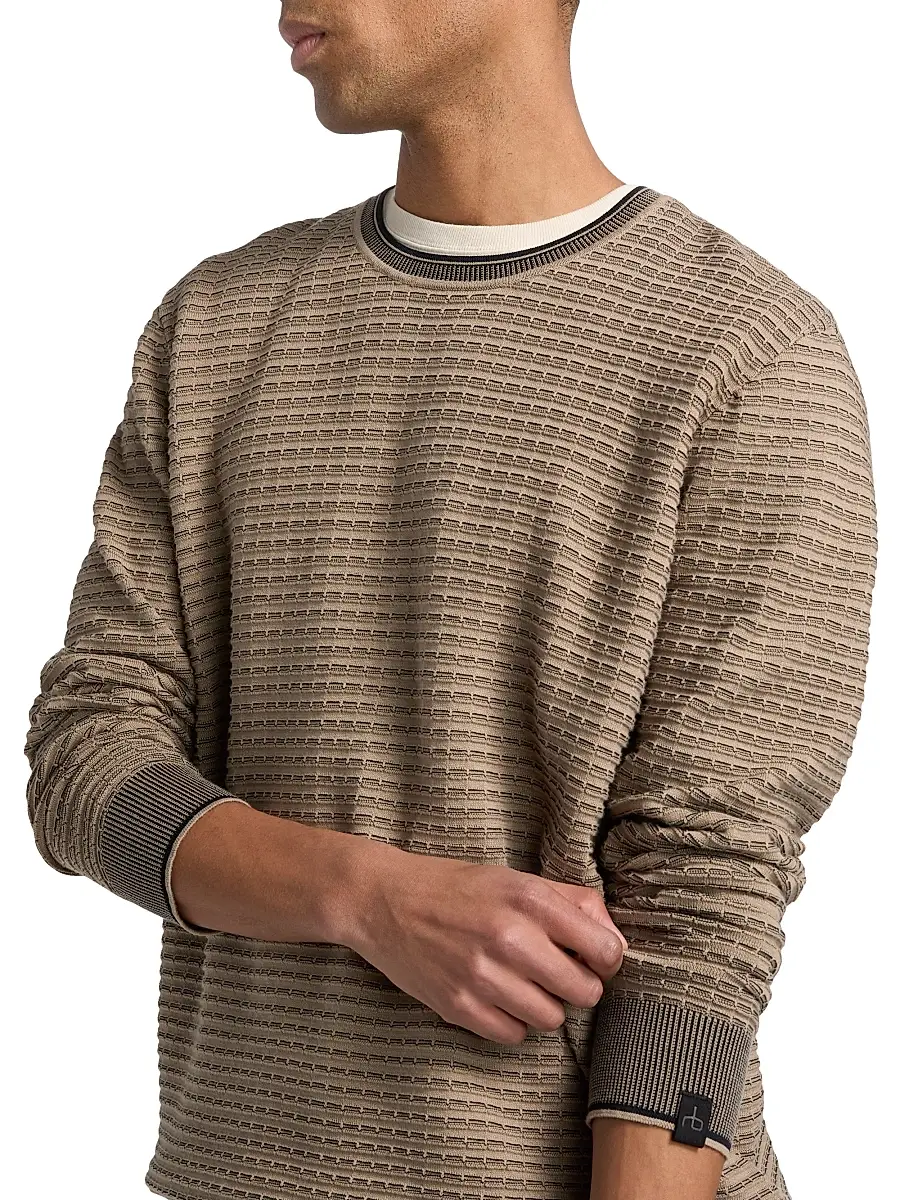 rag & bone Men's Harvey Striped Crewneck Sweater | Thumbnail 6 rag & bone Men's Harvey Striped Crewneck Sweater | Thumbnail 6