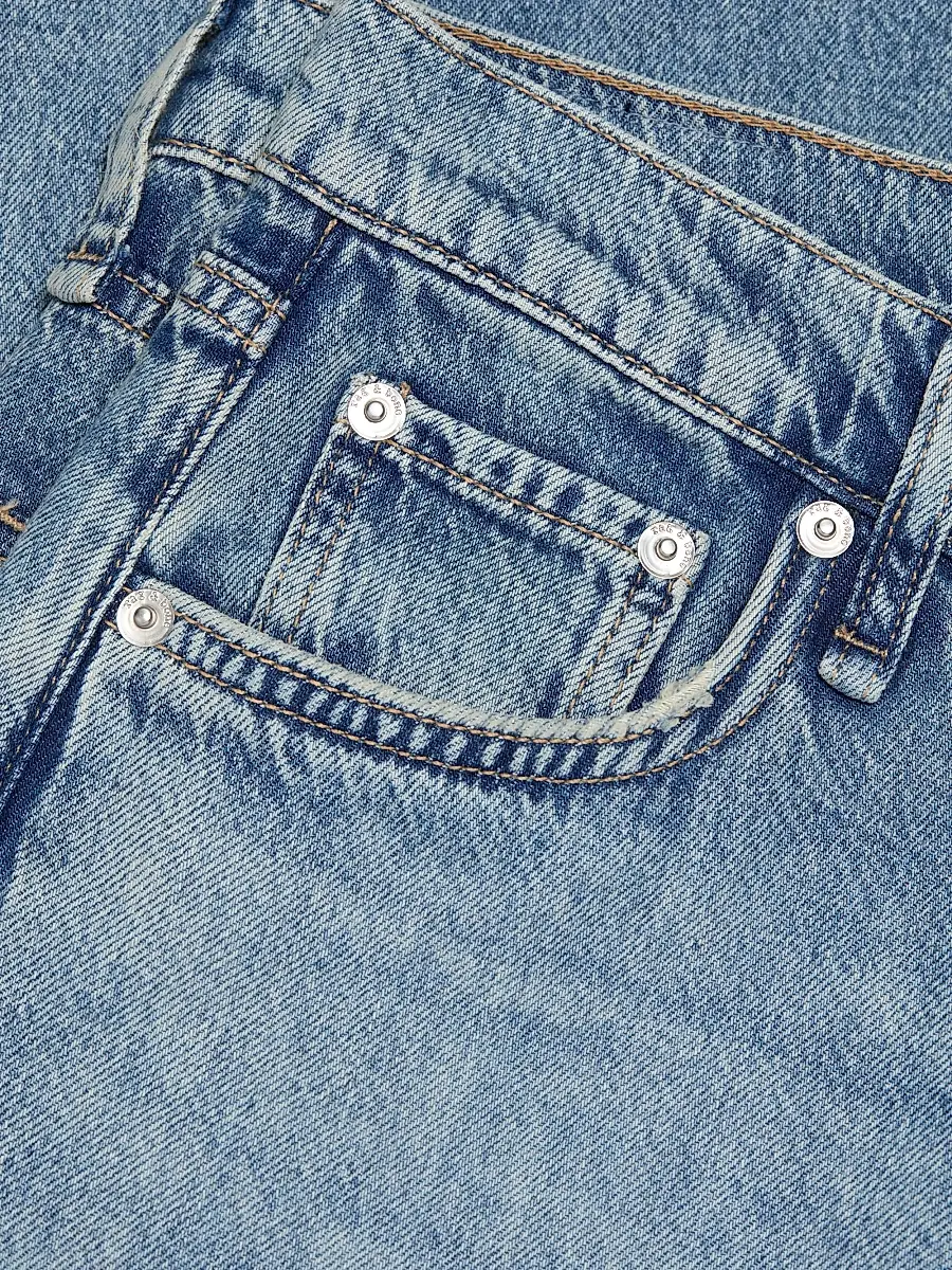 rag & bone Women's Sofie Featherweight Wide-Leg Jeans | Thumbnail 7