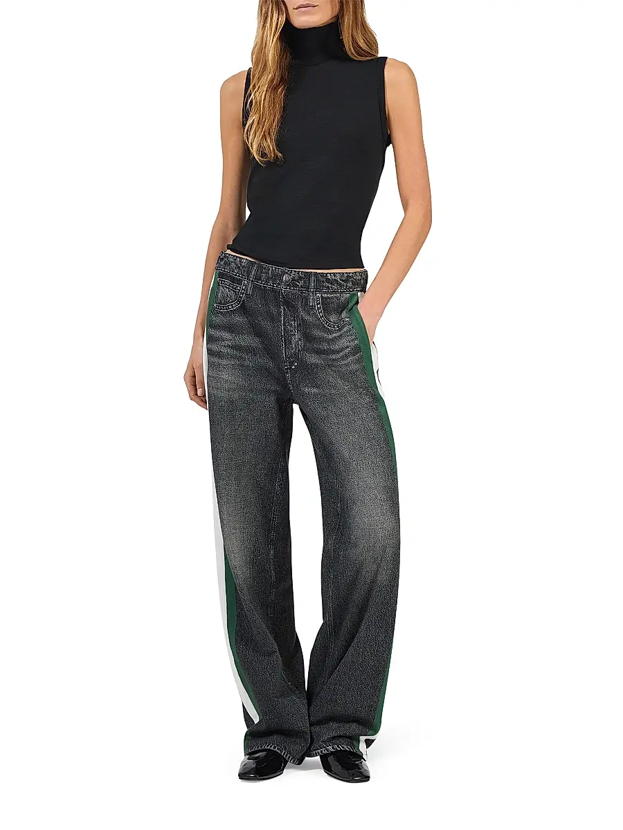 rag & bone Women's rb Miramar Terry Cotton Wide-Leg Track Pants | Thumbnail 2 rag & bone Women's rb Miramar Terry Cotton Wide-Leg Track Pants | Thumbnail 2