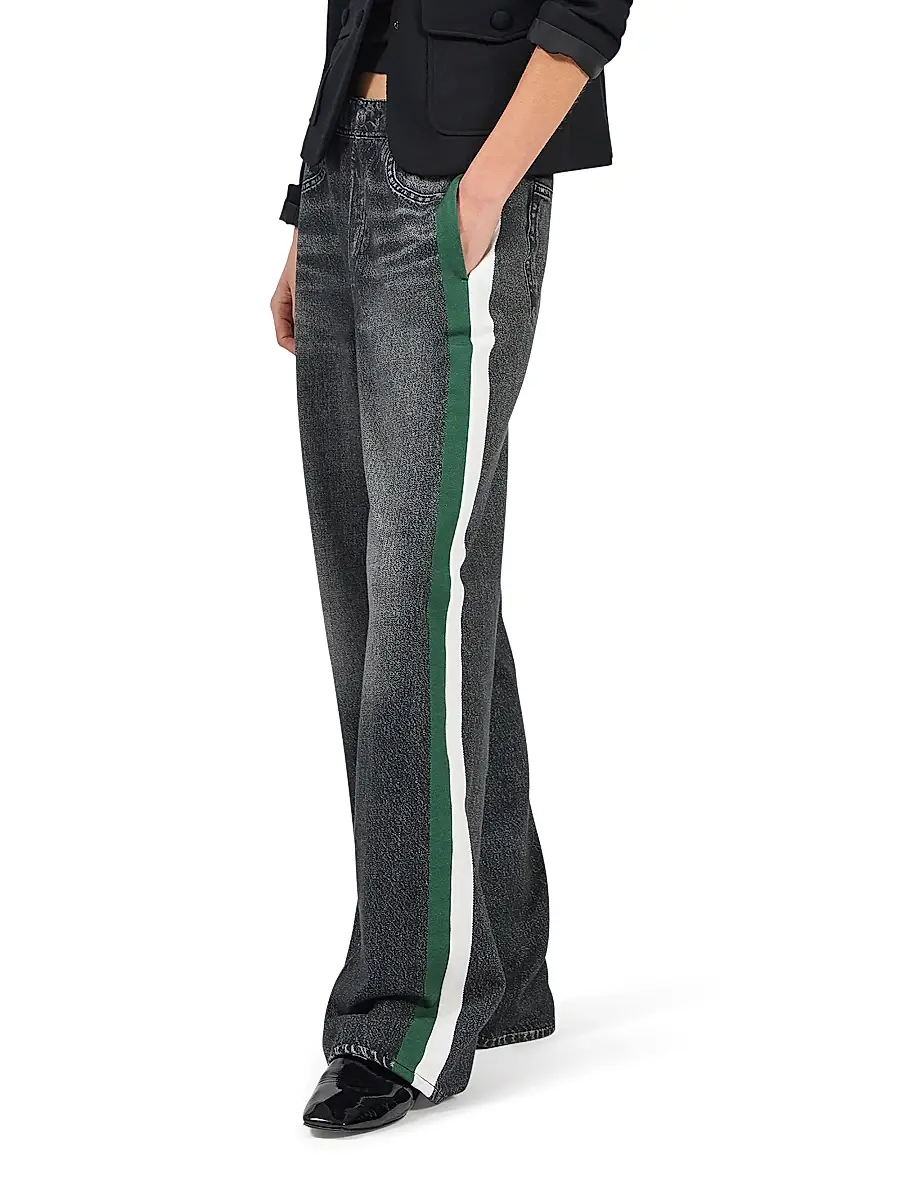 rag & bone Women's rb Miramar Terry Cotton Wide-Leg Track Pants | Thumbnail 4 rag & bone Women's rb Miramar Terry Cotton Wide-Leg Track Pants | Thumbnail 4