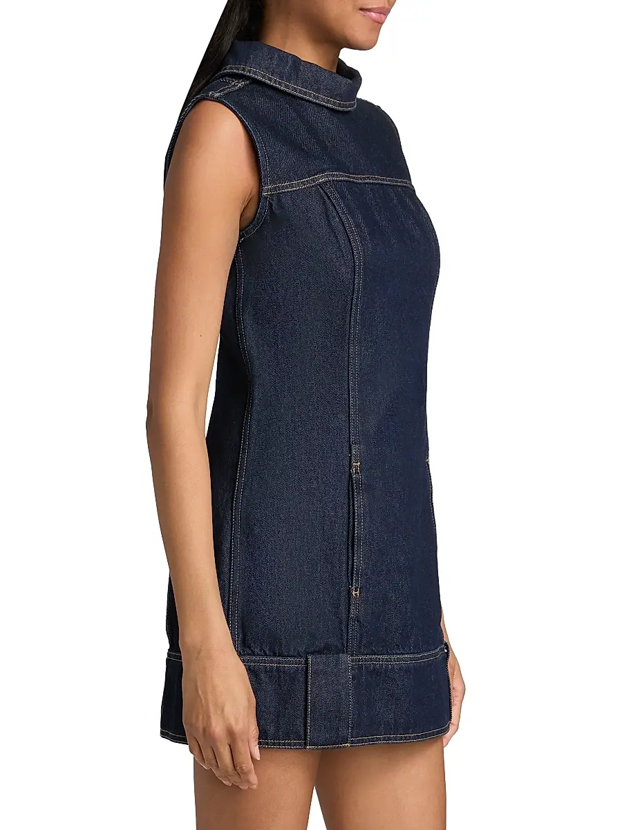 Et Ochs Women's Winslow Denim Minidress | Thumbnail 4 Et Ochs Women's Winslow Denim Minidress | Thumbnail 4