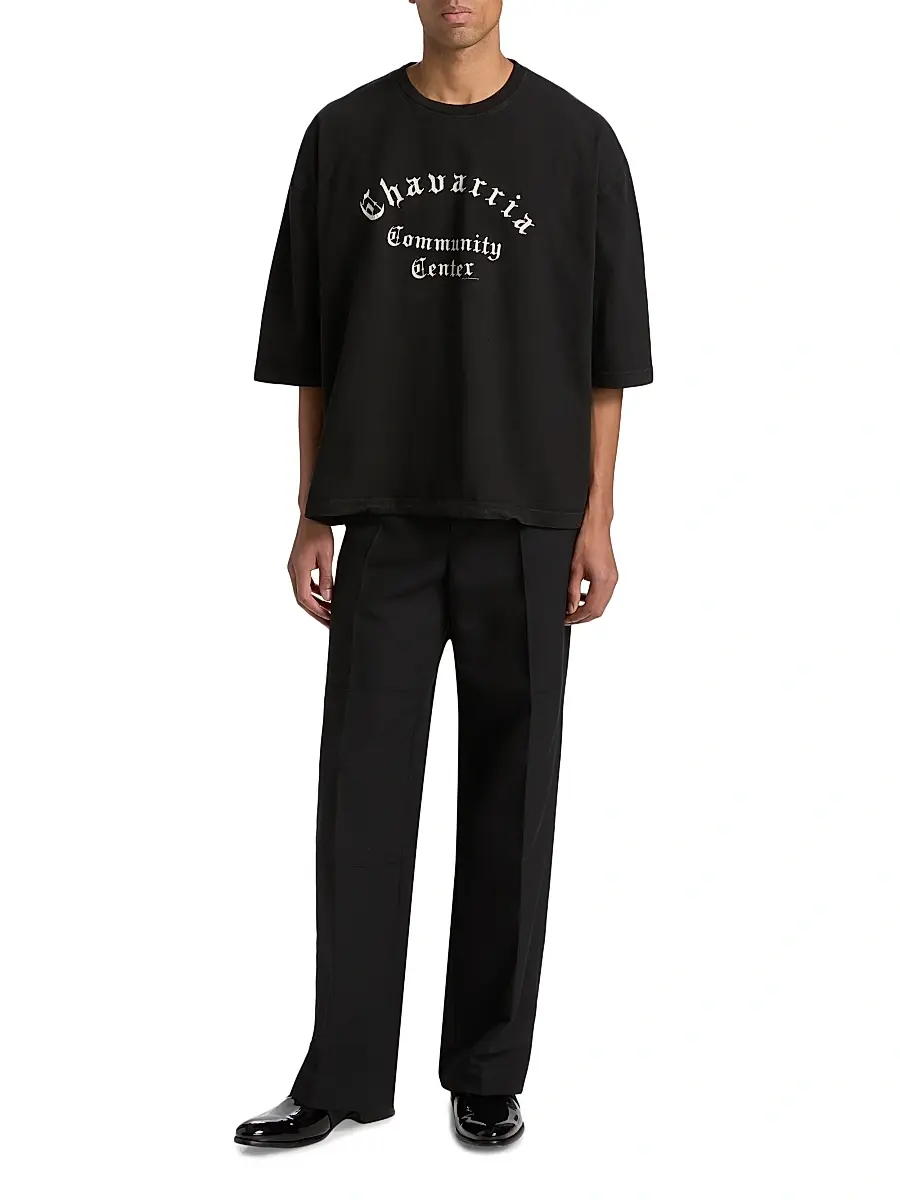 Willy Chavarria Men's Chavarria Community Center Buffalo T-Shirt | Thumbnail 2 Willy Chavarria Men's Chavarria Community Center Buffalo T-Shirt | Thumbnail 2