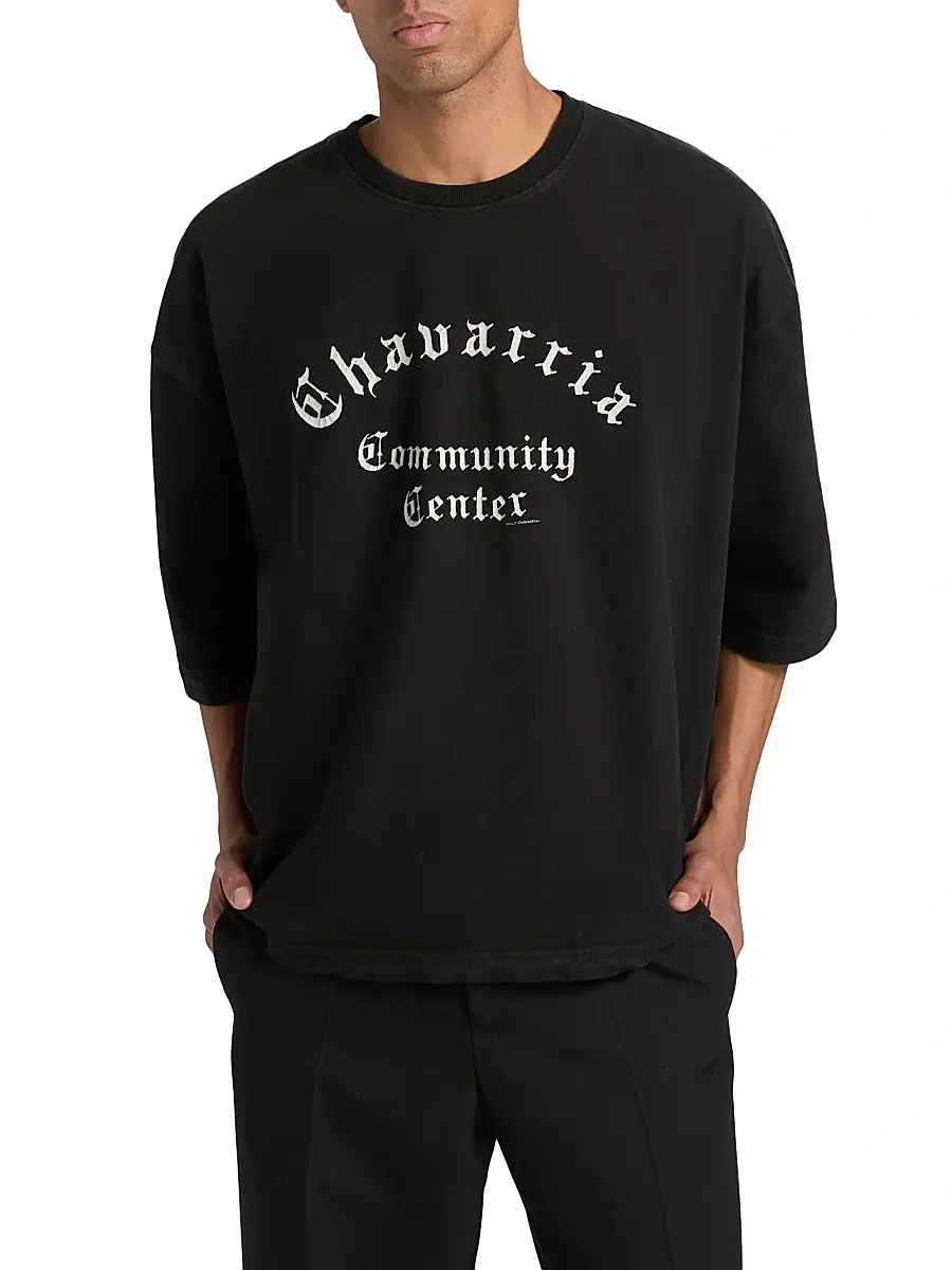 Willy Chavarria Men's Chavarria Community Center Buffalo T-Shirt | Thumbnail 3 Willy Chavarria Men's Chavarria Community Center Buffalo T-Shirt | Thumbnail 3