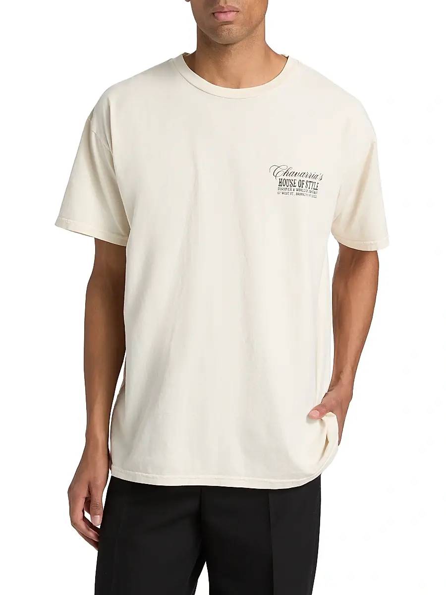 Willy Chavarria Men's House of Style Easy T-Shirt - Masa - Size Medium | Thumbnail 3 Willy Chavarria Men's House of Style Easy T-Shirt - Masa - Size Medium | Thumbnail 3