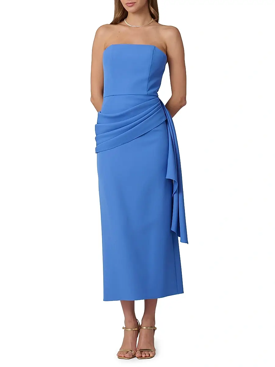 Shoshanna Women's Annemarie Drape Cocktail Dress | Thumbnail 2 Shoshanna Women's Annemarie Drape Cocktail Dress | Thumbnail 2