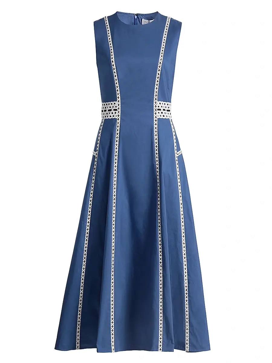 TANYA TAYLOR Women's Sloane Embrodiered Midi-Dress