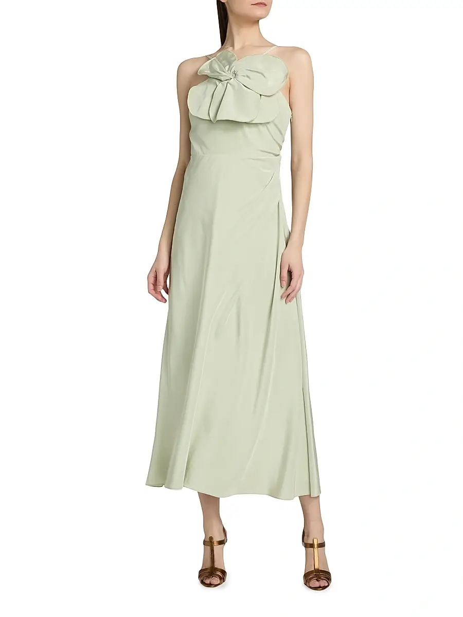 TANYA TAYLOR Women's Marlowe 3D Floral Midi-Dress | Thumbnail 3 TANYA TAYLOR Women's Marlowe 3D Floral Midi-Dress | Thumbnail 3