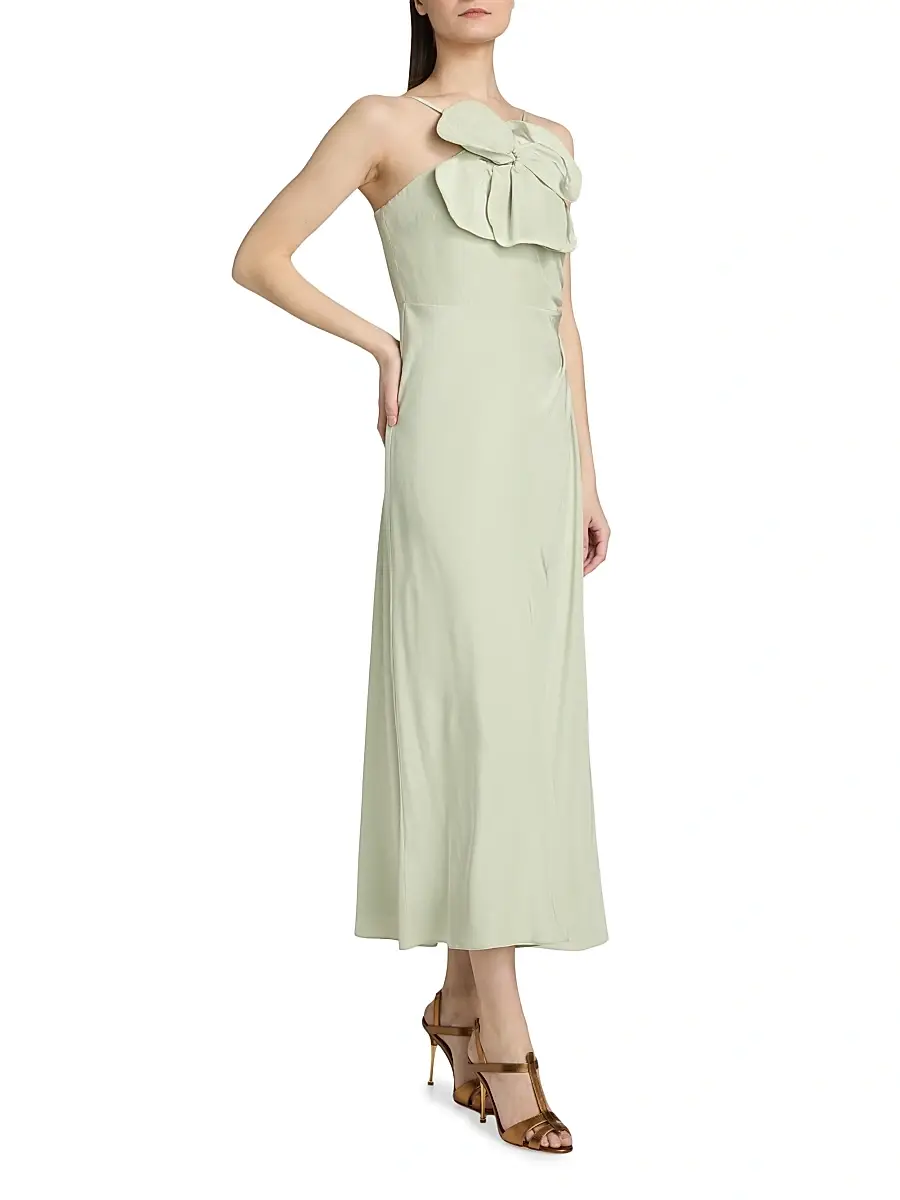 TANYA TAYLOR Women's Marlowe 3D Floral Midi-Dress | Thumbnail 4 TANYA TAYLOR Women's Marlowe 3D Floral Midi-Dress | Thumbnail 4