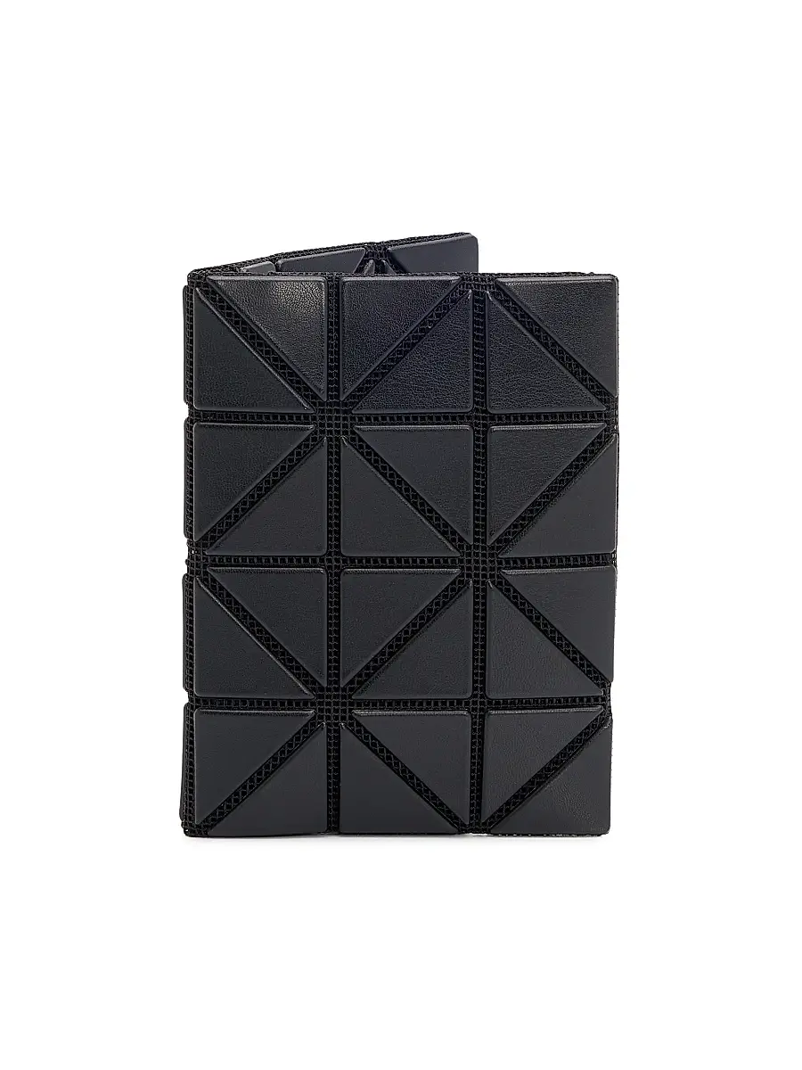 Bao Bao Issey Miyake Men's Matte Bifold Card Case - Matte Black | Image 1 Bao Bao Issey Miyake Men's Matte Bifold Card Case - Matte Black | Image 1