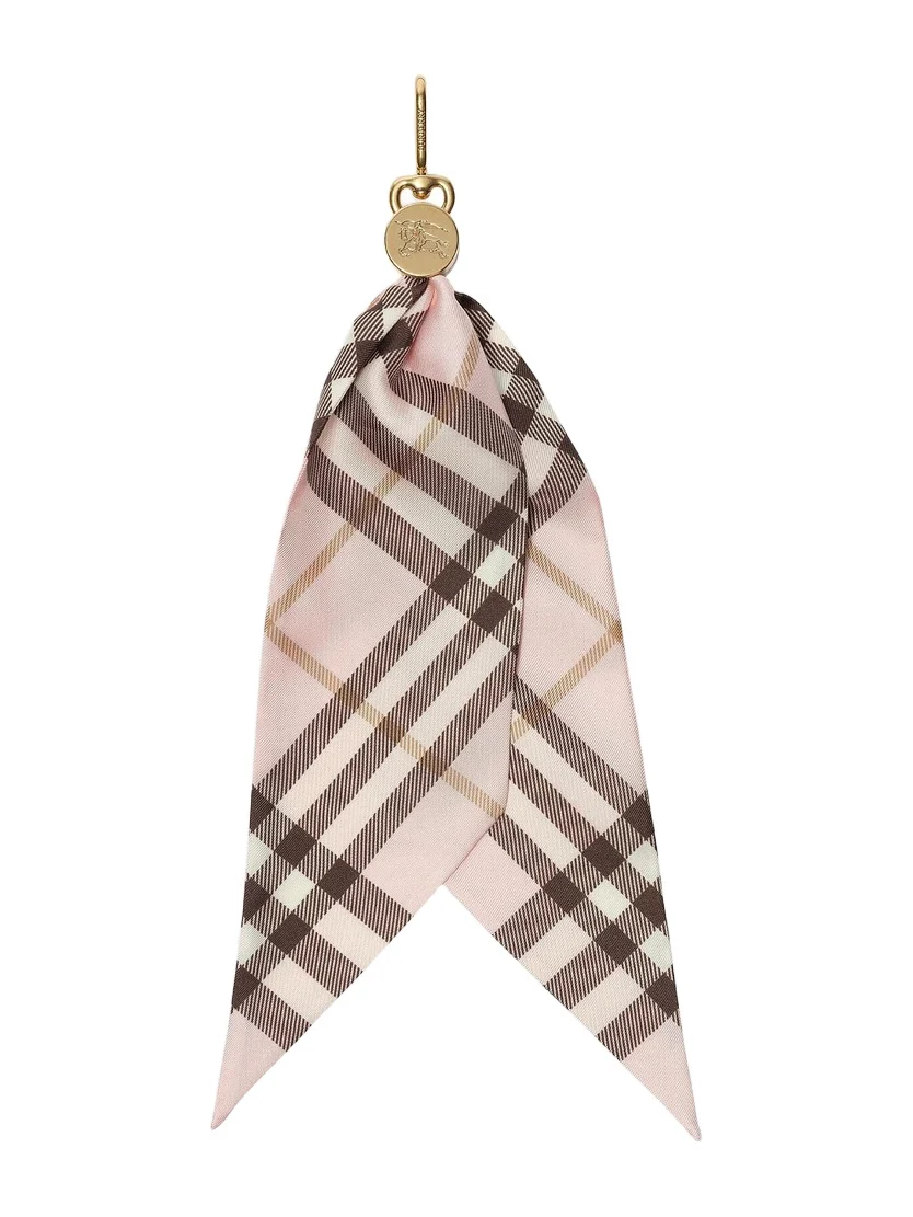 Burberry Women's Check Silk Scarf Charm
