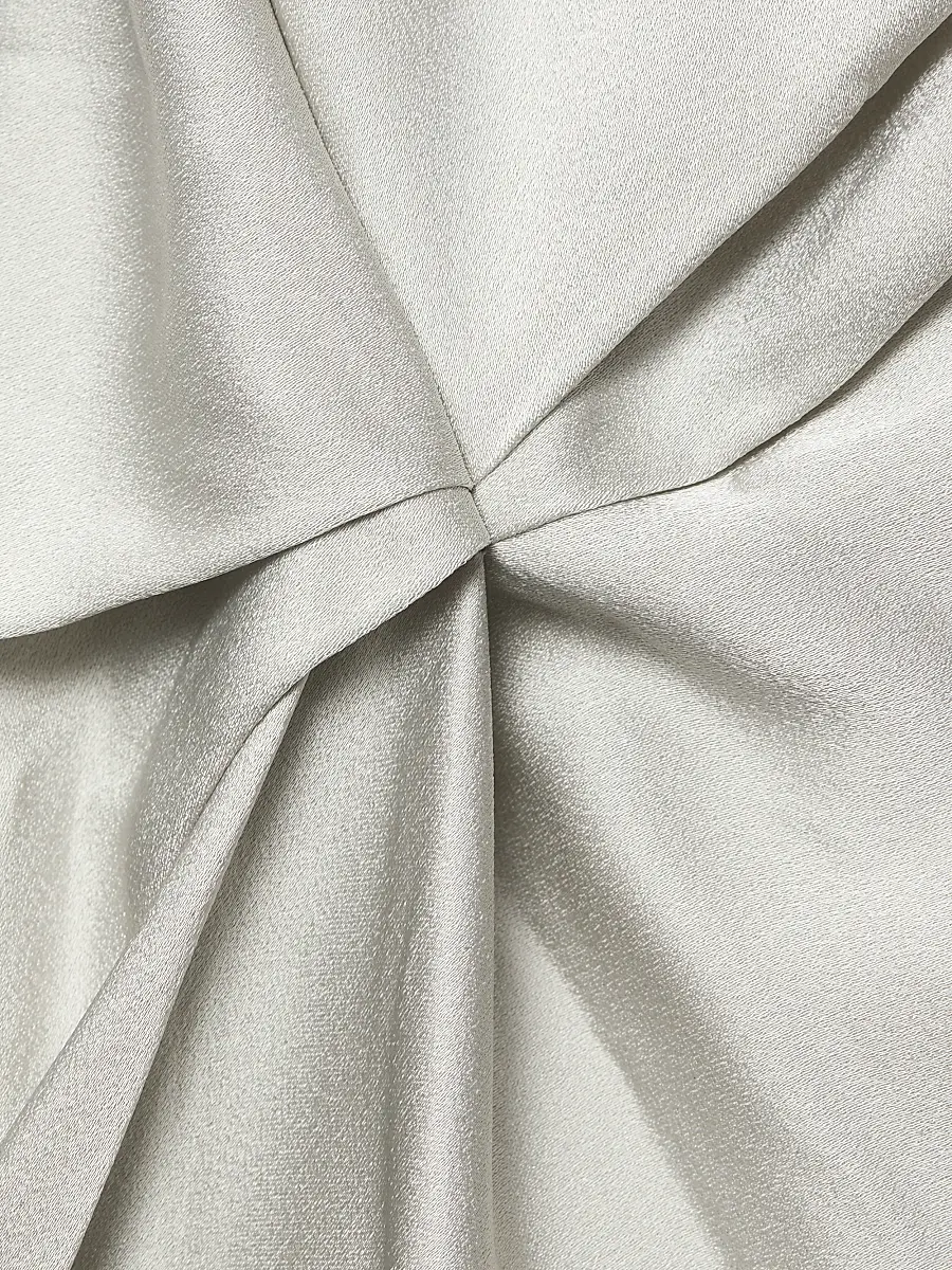 Victoria Beckham Women's Posy Draped Satin Midi-Dress | Thumbnail 7 Victoria Beckham Women's Posy Draped Satin Midi-Dress | Thumbnail 7