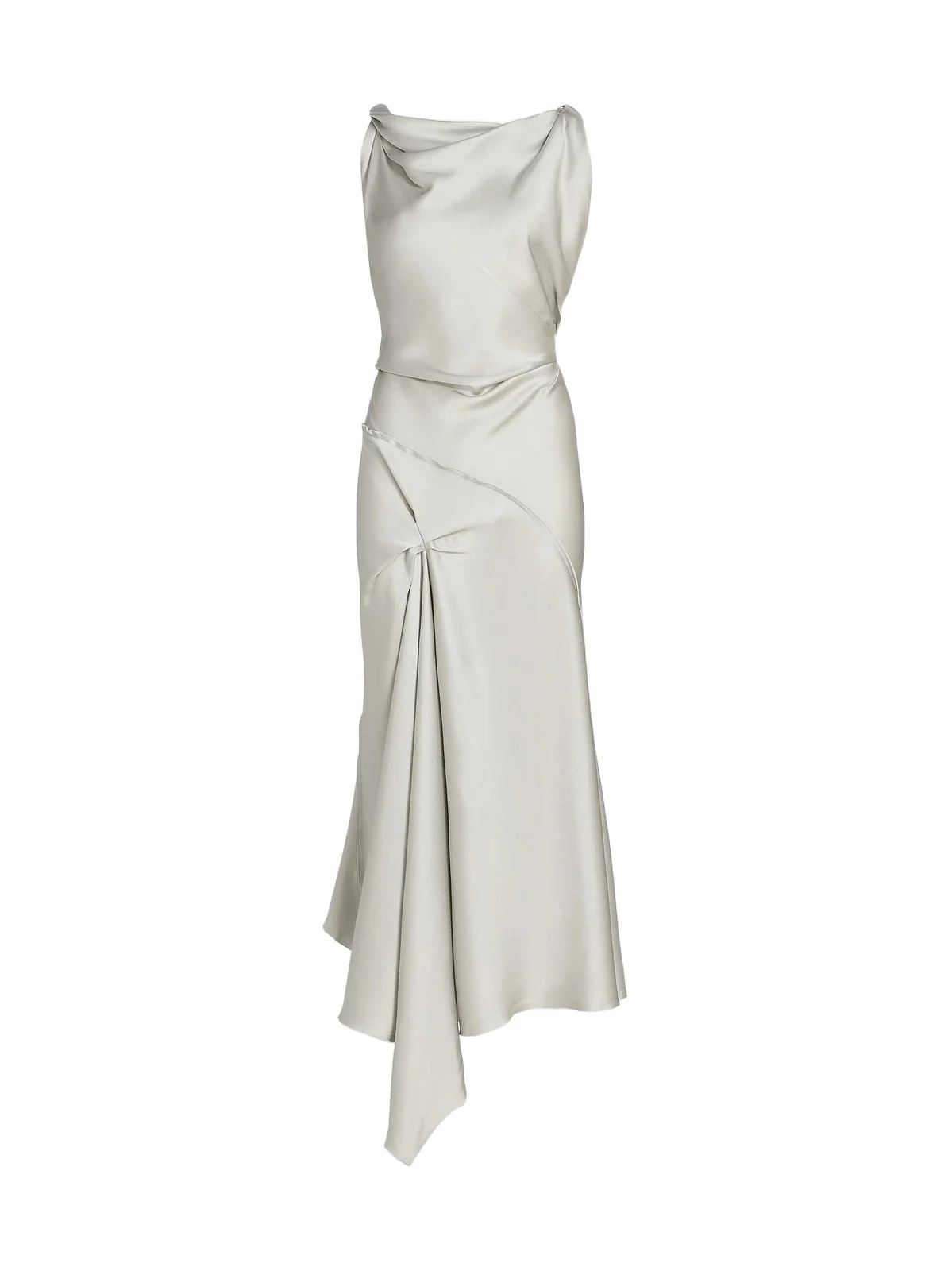 Women's Posy Draped Satin Midi-Dress Women's Posy Draped Satin Midi-Dress