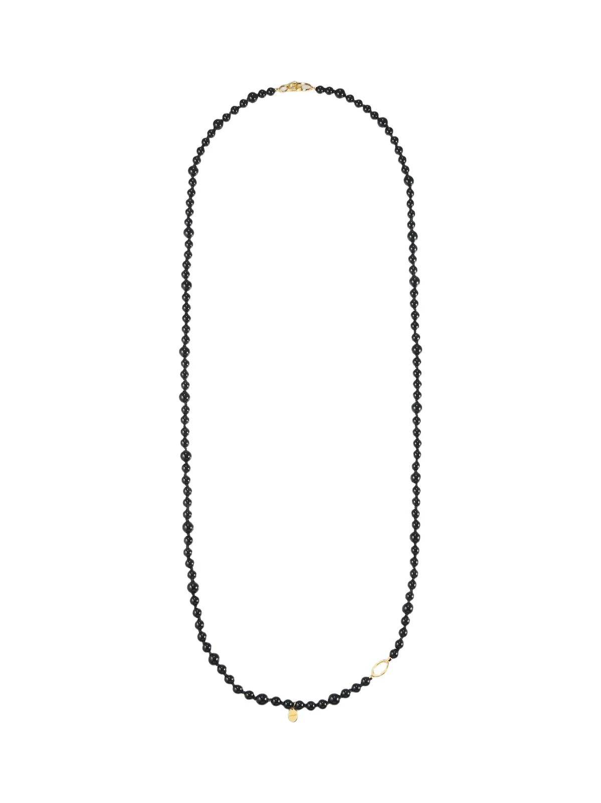 TOTEME Women's Infinity 24K-Yellow-Gold Vermeil & Black Onyx Beaded Necklace