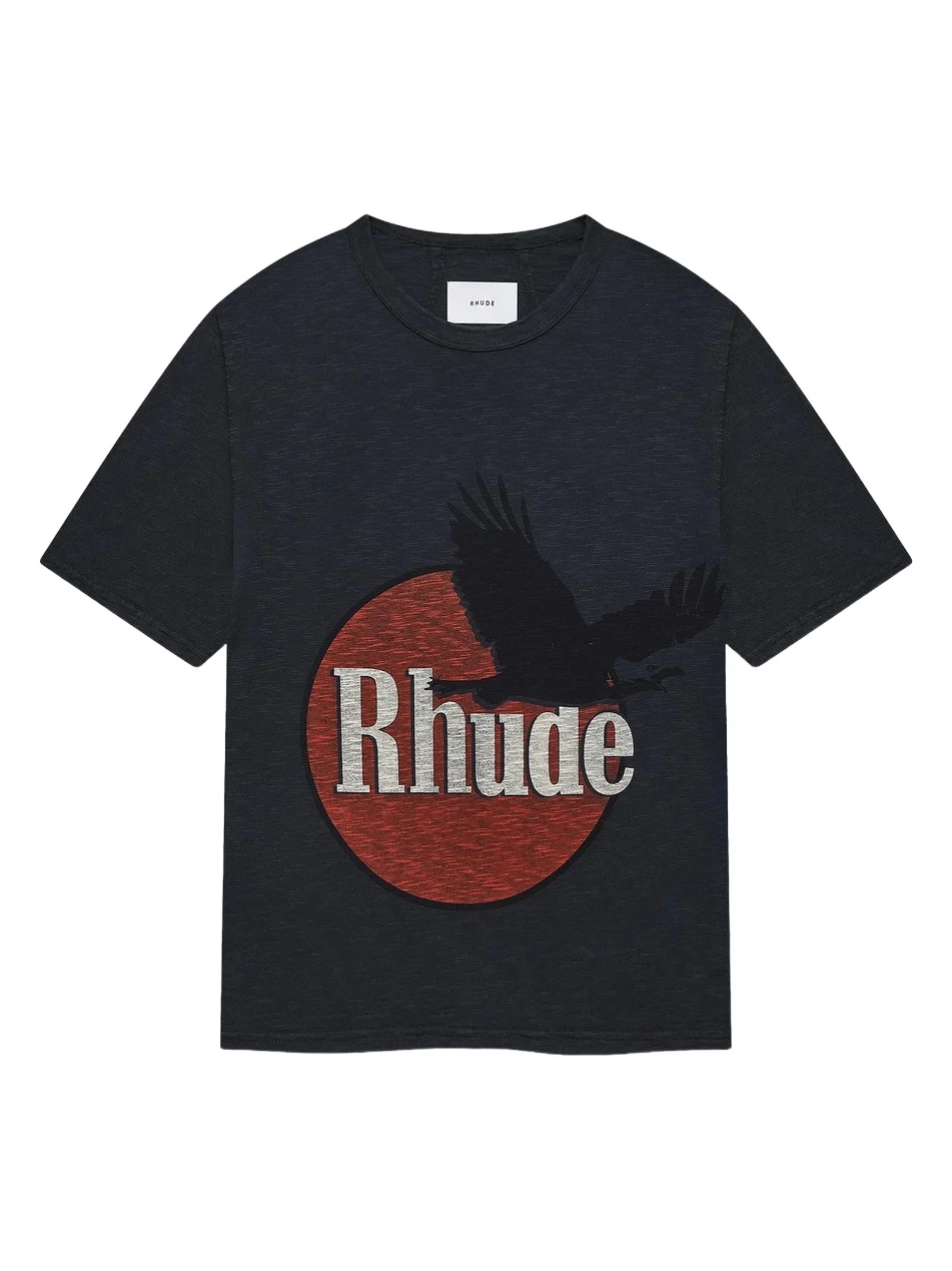 Men's Eagle Logo Graphic Cotton T-Shirt
