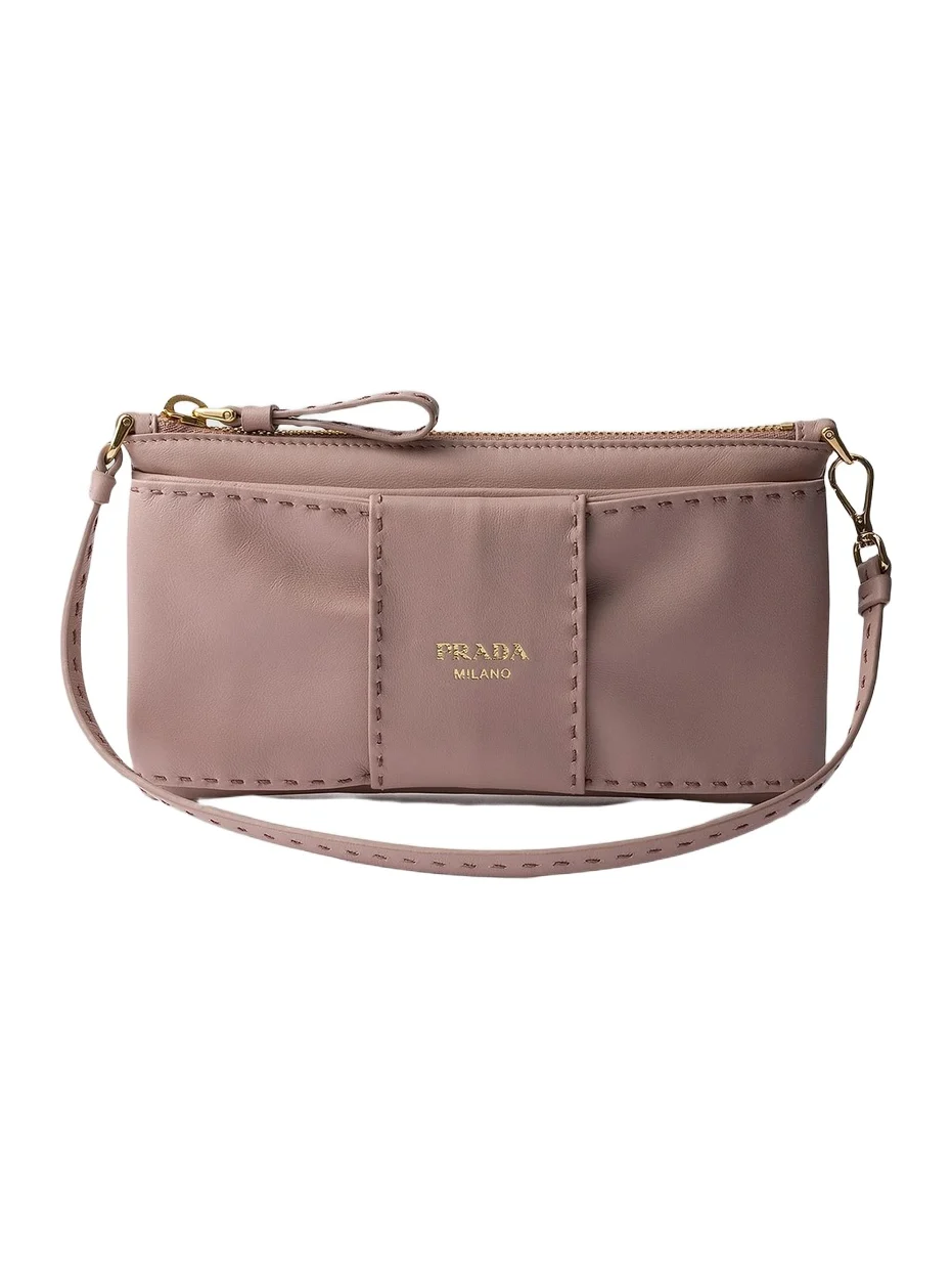 Prada Women's Nappa Leather Zipper Pouch