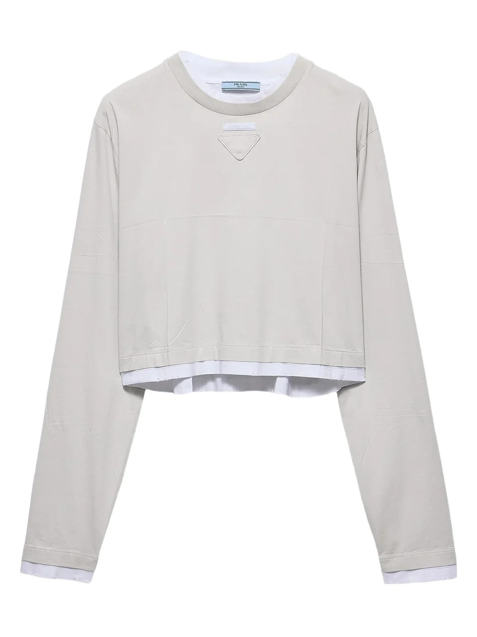 Women's Long-Sleeved Jersey T-Shirt Women's Long-Sleeved Jersey T-Shirt