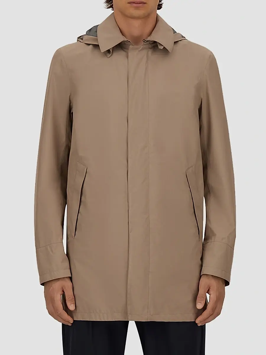 HERNO Men's 2Layer City Hooded Trench Coat | Thumbnail 5 HERNO Men's 2Layer City Hooded Trench Coat | Thumbnail 5