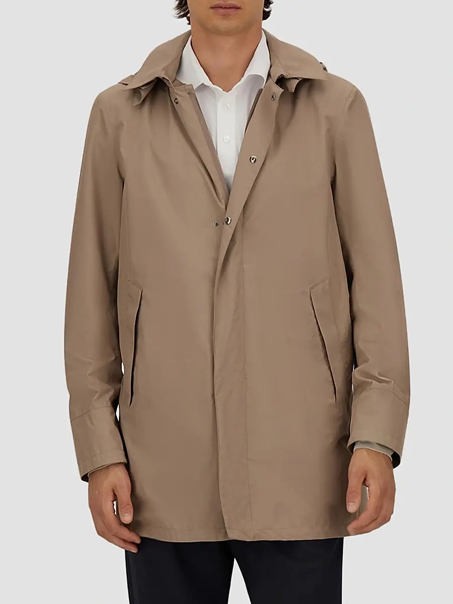 HERNO Men's 2Layer City Hooded Trench Coat | Thumbnail 6 HERNO Men's 2Layer City Hooded Trench Coat | Thumbnail 6