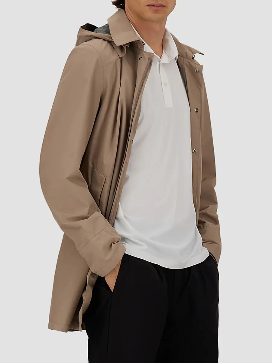 HERNO Men's 2Layer City Hooded Trench Coat | Thumbnail 8 HERNO Men's 2Layer City Hooded Trench Coat | Thumbnail 8
