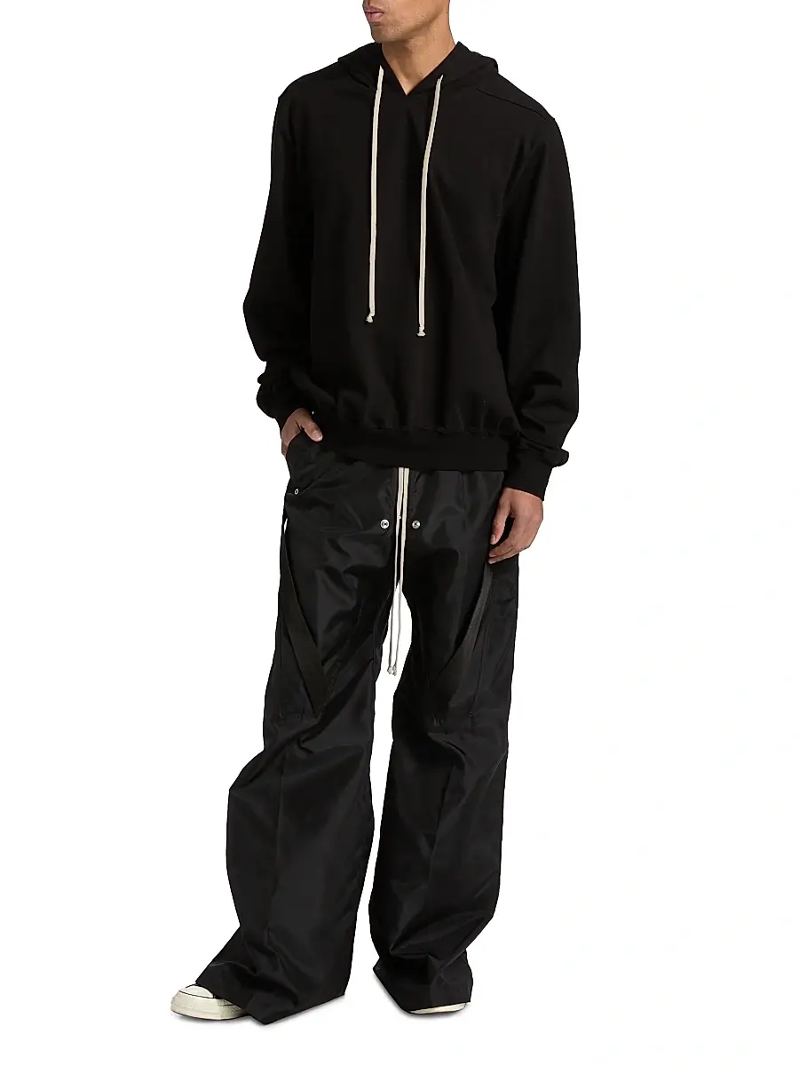 Rick Owens Men's Cotton T-Shirt Hoodie | Thumbnail 2 Rick Owens Men's Cotton T-Shirt Hoodie | Thumbnail 2