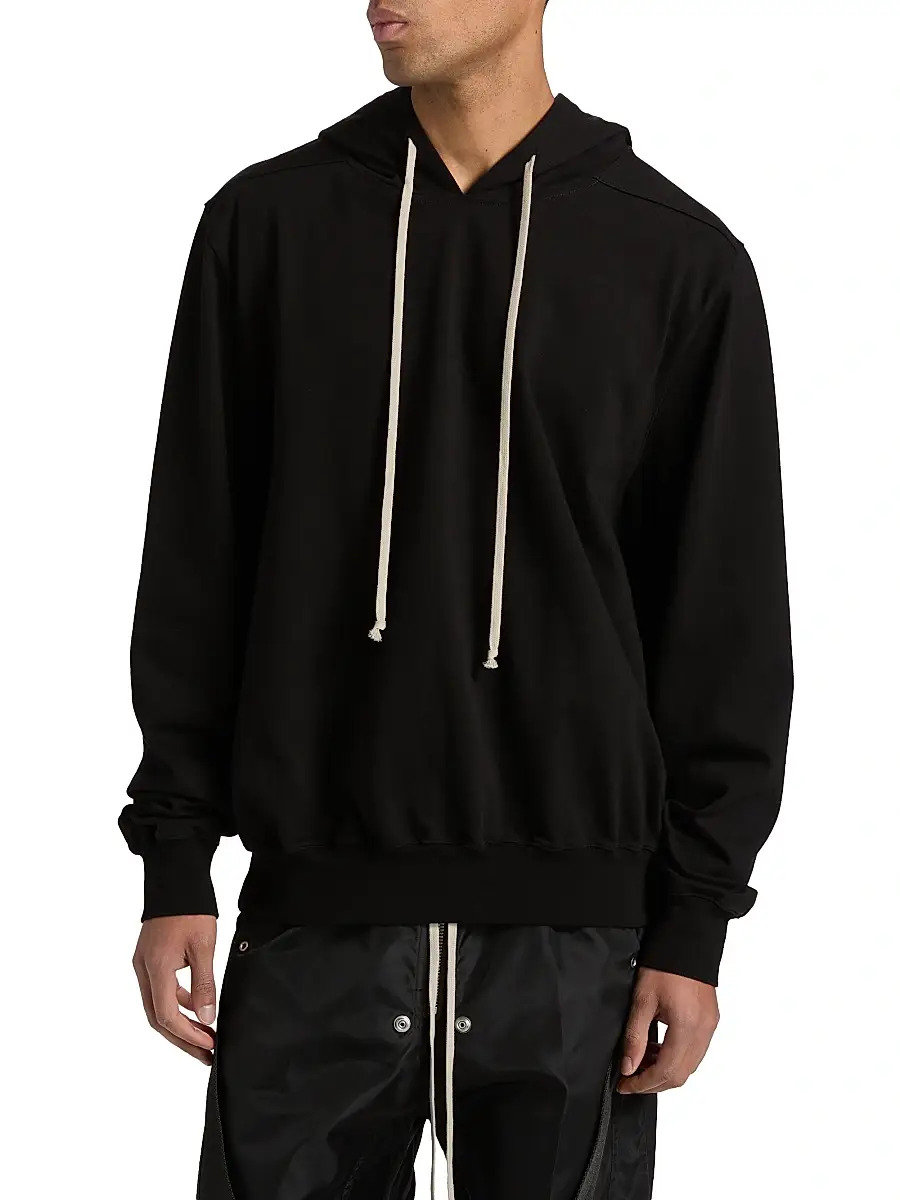 Rick Owens Men's Cotton T-Shirt Hoodie | Thumbnail 3 Rick Owens Men's Cotton T-Shirt Hoodie | Thumbnail 3