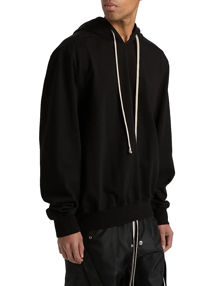Rick Owens Men's Cotton T-Shirt Hoodie | Thumbnail 4 Rick Owens Men's Cotton T-Shirt Hoodie | Thumbnail 4