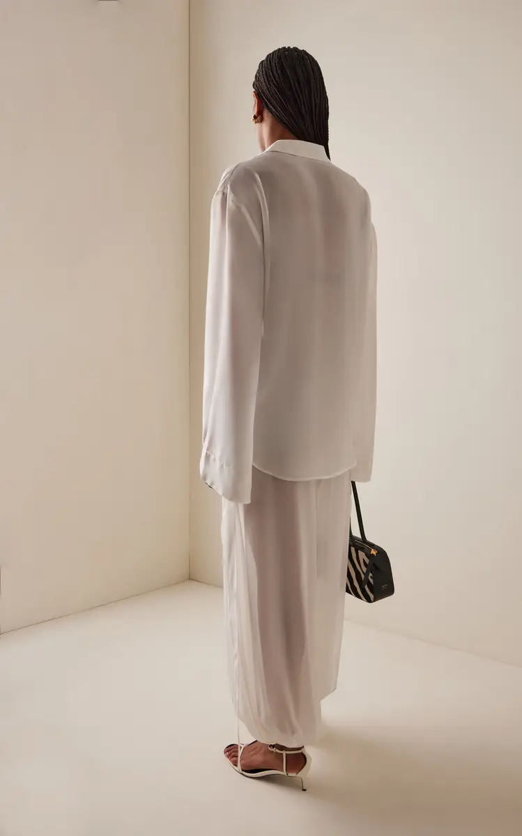 The Frankie Shop Verlin Chiffon Tie-Cuff Shirt | Thumbnail 4 The Frankie Shop Verlin Chiffon Tie-Cuff Shirt | Thumbnail 4