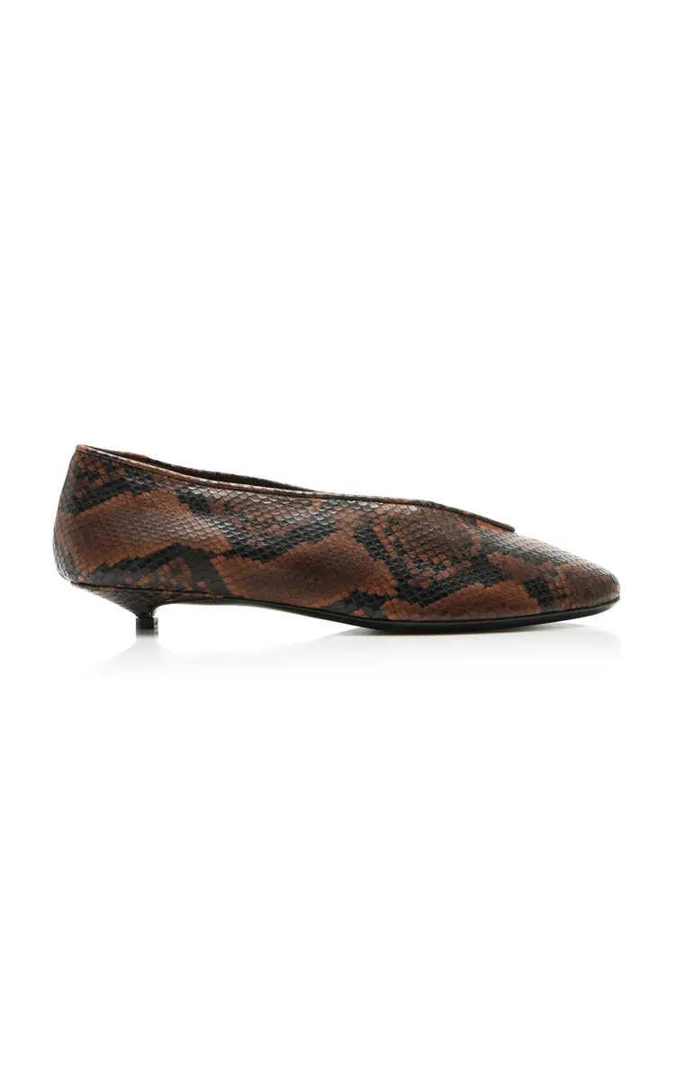 LUCASHEVA Lola Snake-Effect Leather Pumps | Thumbnail 3 LUCASHEVA Lola Snake-Effect Leather Pumps | Thumbnail 3