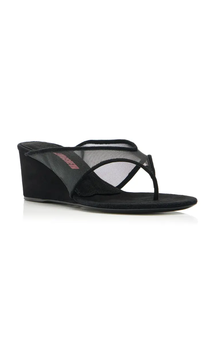 LUCASHEVA Audokia Mesh Wedge Sandals | Thumbnail 4 LUCASHEVA Audokia Mesh Wedge Sandals | Thumbnail 4