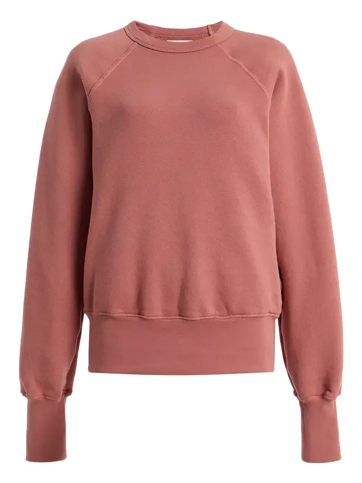 Leann Classic Raglan Cotton Sweatshirt