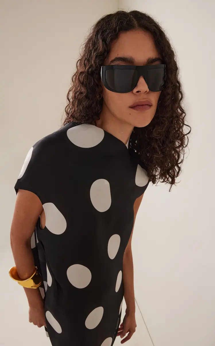 Khaite x Oliver Peoples 1974C Mask-Frame Acetate Sunglasses | Thumbnail 3 Khaite x Oliver Peoples 1974C Mask-Frame Acetate Sunglasses | Thumbnail 3