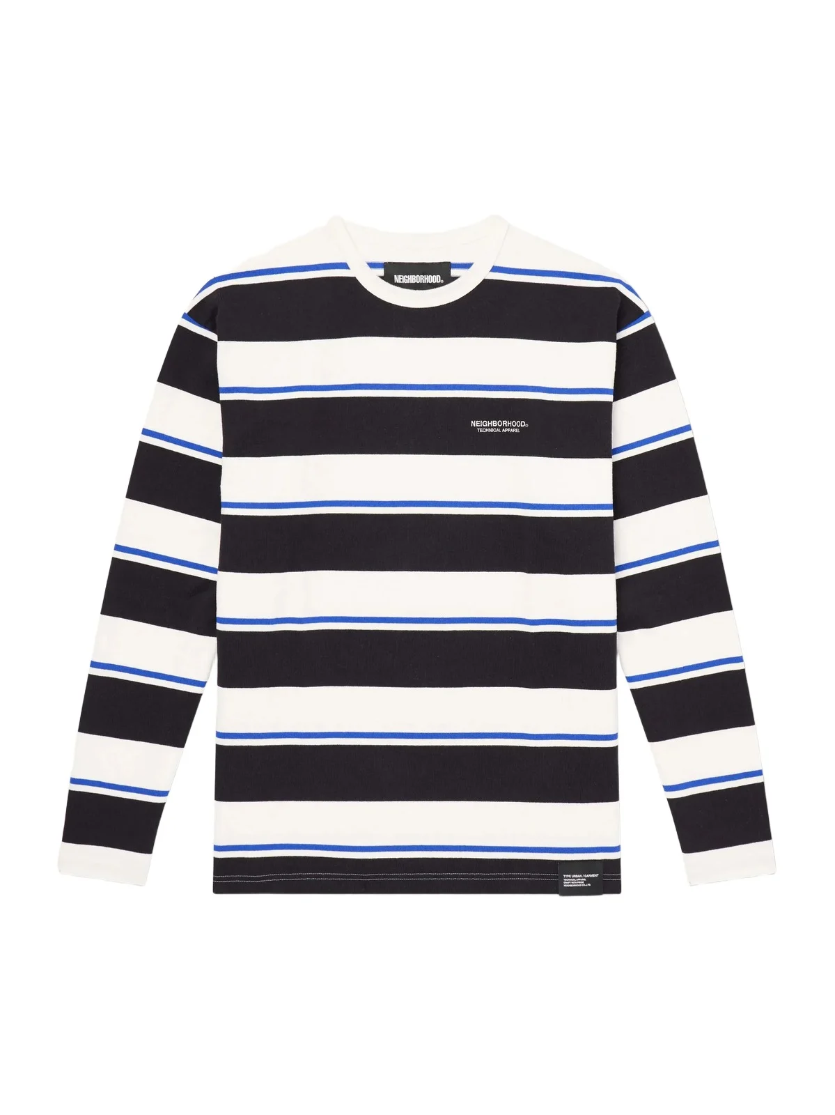 Neighborhood Logo-Embroidered Striped Cotton-Jersey Sweater - Men