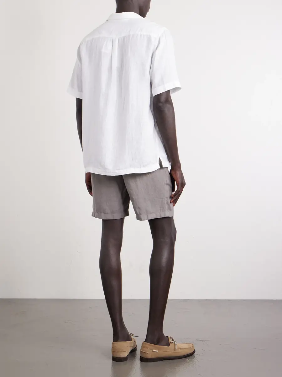 MR P. Straight-Leg Garment-Dyed Linen Drawstring Bermuda Shorts - Men | Thumbnail 4 MR P. Straight-Leg Garment-Dyed Linen Drawstring Bermuda Shorts - Men | Thumbnail 4