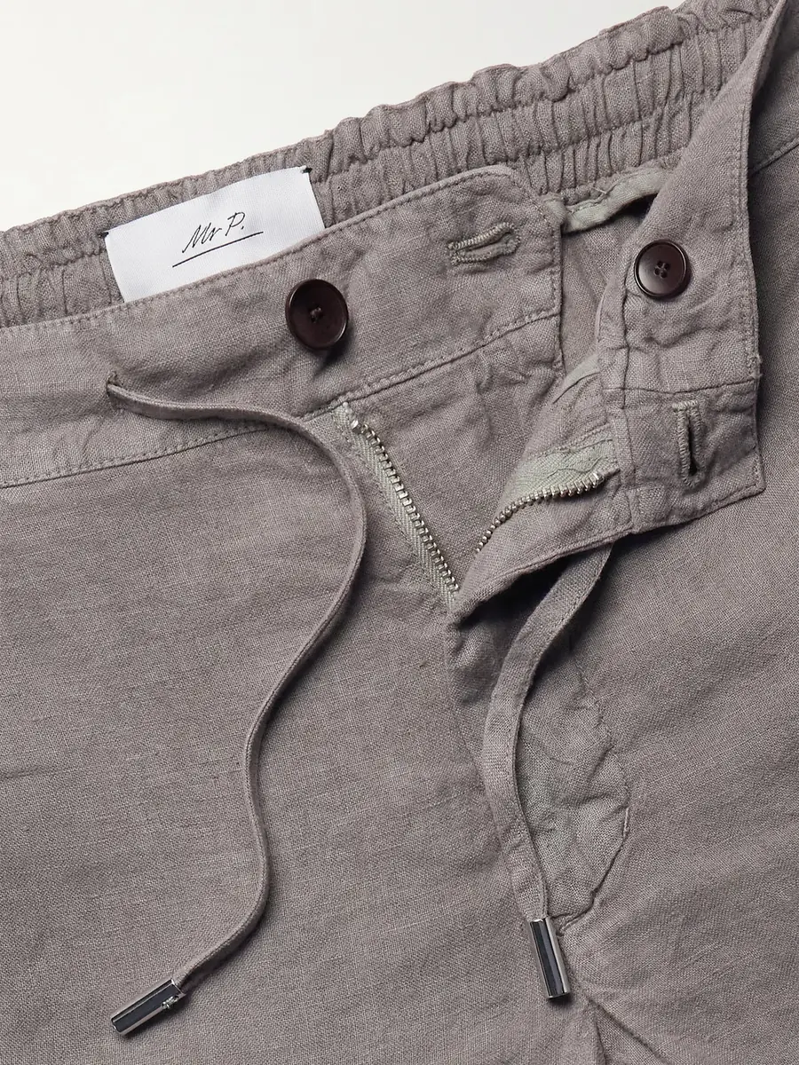 MR P. Straight-Leg Garment-Dyed Linen Drawstring Bermuda Shorts - Men | Thumbnail 6 MR P. Straight-Leg Garment-Dyed Linen Drawstring Bermuda Shorts - Men | Thumbnail 6