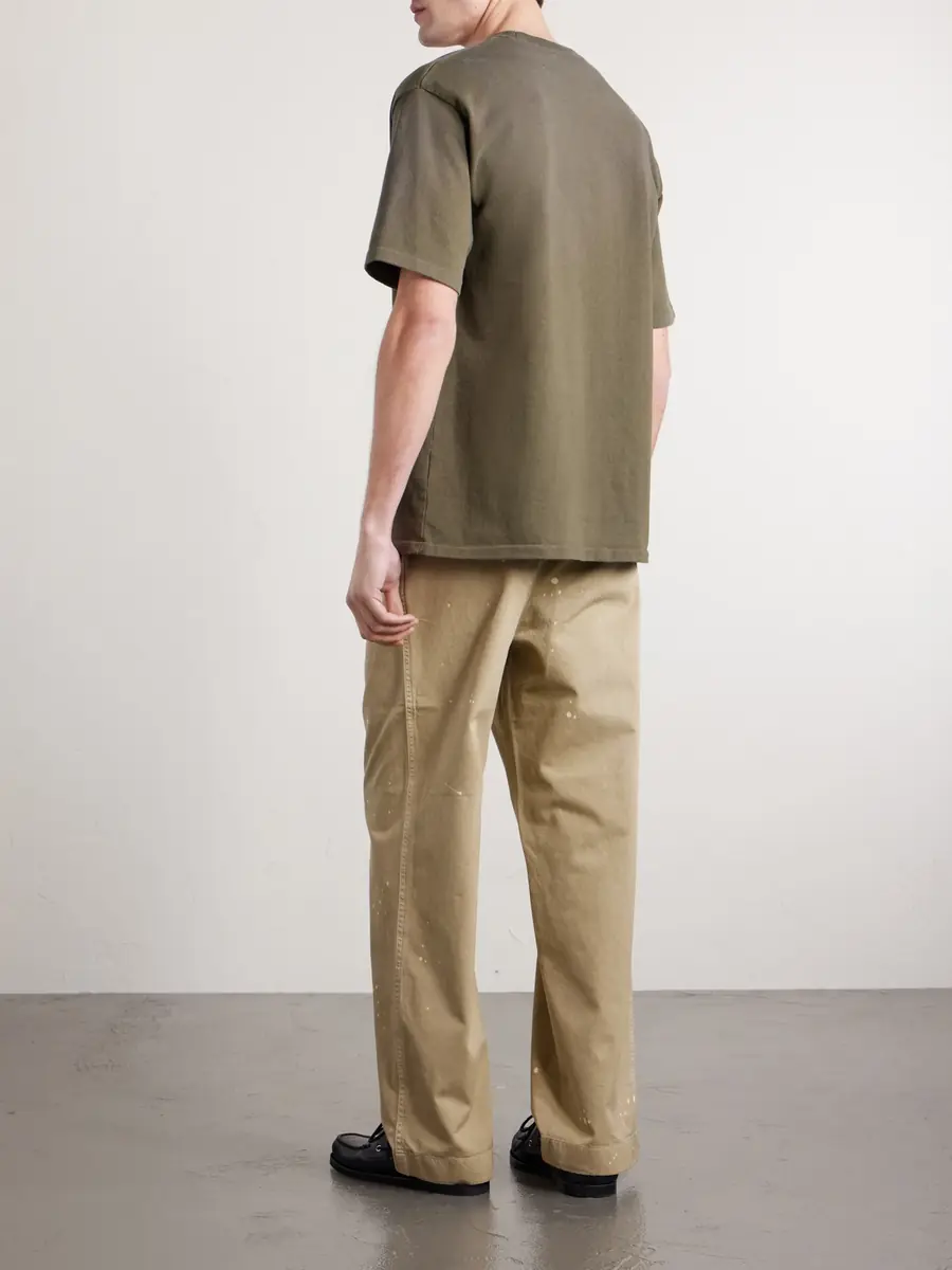 A.PRESSE Vintage Cotton-Jersey T-Shirt - Men | Thumbnail 4