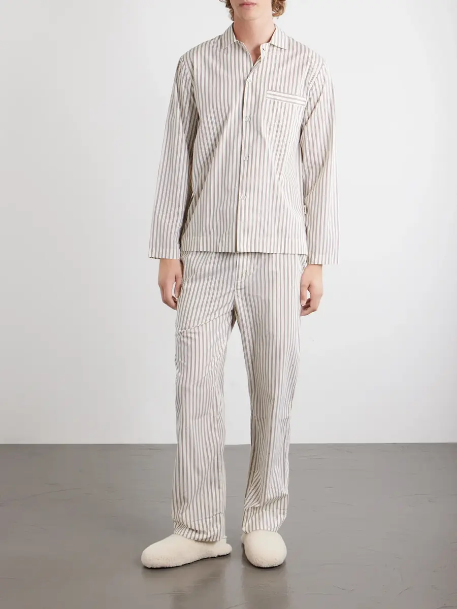 Tekla Striped Cotton-Poplin Pyjama Set - Men | Thumbnail 2