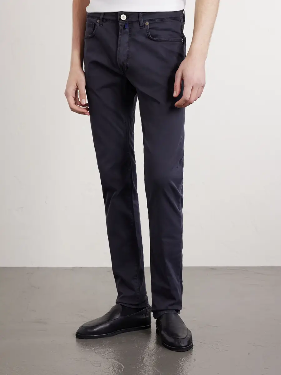 Slowear Slim-Fit Stretch Cotton-Blend Gabardine Trousers - Men | Thumbnail 3 Slowear Slim-Fit Stretch Cotton-Blend Gabardine Trousers - Men | Thumbnail 3