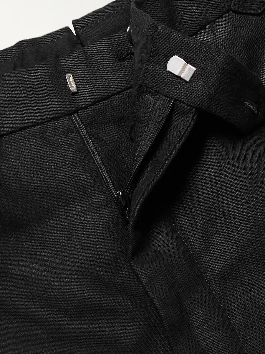 Husbands Wide-Leg Linen Suit Trousers - Men | Thumbnail 6 Husbands Wide-Leg Linen Suit Trousers - Men | Thumbnail 6