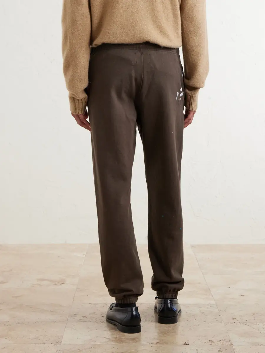 Gallery Dept. Logo-Print Paint-Splattered Cotton-Jersey Sweatpants - Men | Thumbnail 4 Gallery Dept. Logo-Print Paint-Splattered Cotton-Jersey Sweatpants - Men | Thumbnail 4
