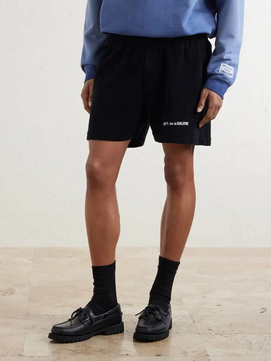 Gallery Dept. Zuma Straight-Leg Logo-Print Organic Cotton-Jersey Shorts - Men | Thumbnail 3 Gallery Dept. Zuma Straight-Leg Logo-Print Organic Cotton-Jersey Shorts - Men | Thumbnail 3